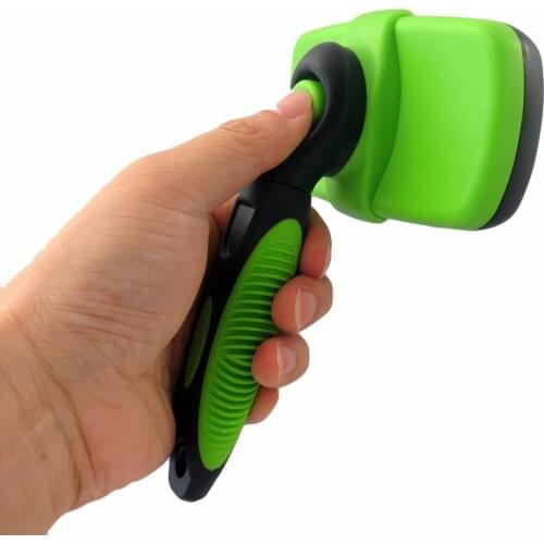 Pet Self Cleaning Slicker Brush Automatic Hair Removal Wire Comb Stainless Steel Needle Comb For Dogs Cat Shedding Grooming Tool