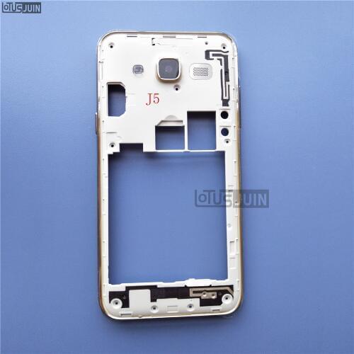 1pcs new Middle Bezel Frame For Samsung Galaxy J5 J500F 2015 Housing Door Chassis Cover Case with side button