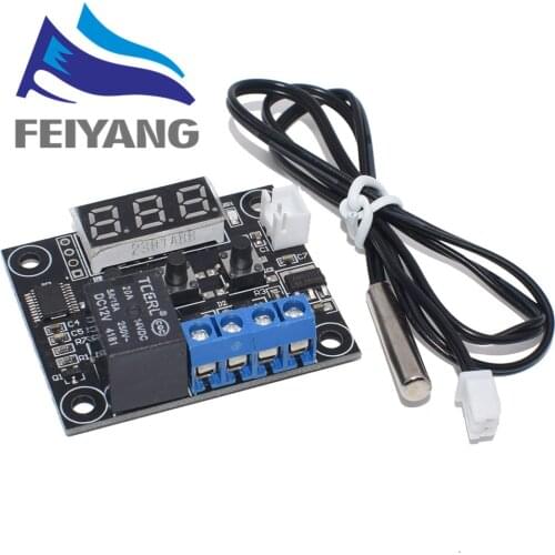 10PCS W1209 DC 12V Red/Blue heat cool temp thermostat temperature control switch temperature controller