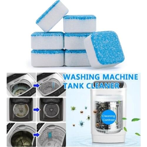 2/ 8/12 PCS Washing Machine Cleaner Tablets Tank Descaling Detergent Effervescent Solid Form Laundry Deep Cleaning Tool