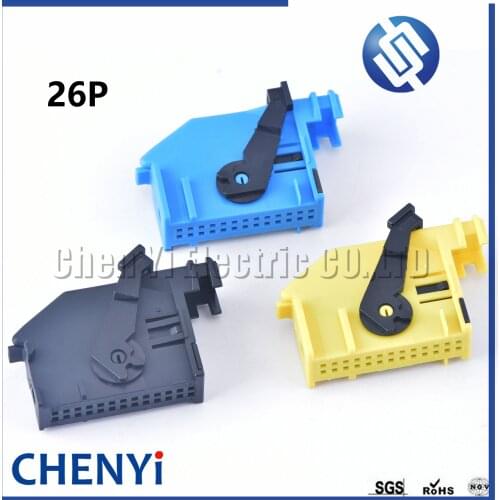 26 Pin ECU Auto Connector Wiring Harness Connectors Navigation Controller Plug Instrument Connector Headlight AFS Socket For VW