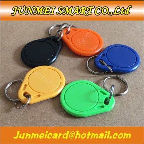 50pcs/lot 13.56Mhz NFC 215 tag keyfob tag for tagmo card keychain nfc card