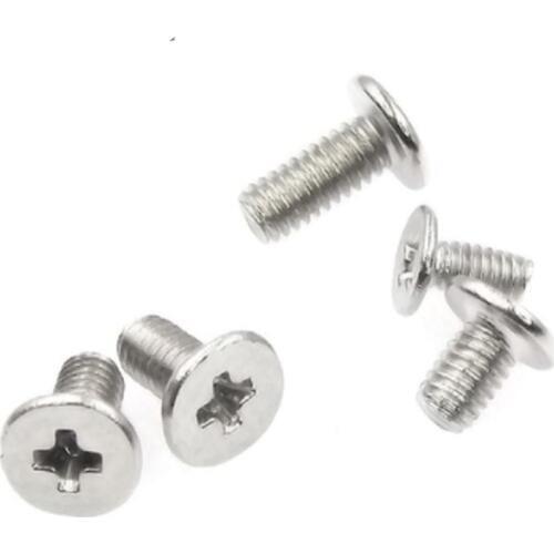 500pcs CM M1.4 M2 M2.5 M3 steel with nickel Cross Phillips Ultra Thin Super Low Flat Wafer Head Screw Bolt for Laptop Computer