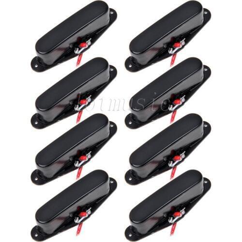 8Pcs Pickup Guitar Neck Pickup Ferrite Magenet Black For Fender Tele Guitar Replacement