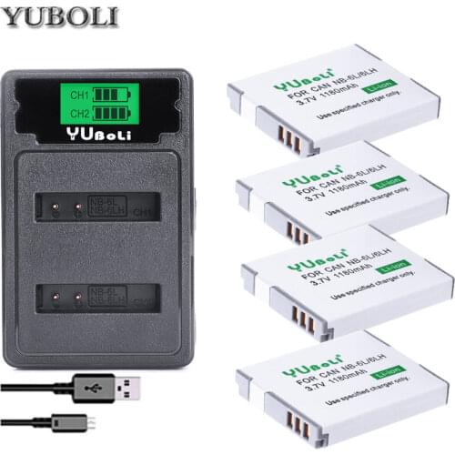 Bateria NB-6L NB-6LH NB 6L 6LH NB6L Battery pack for Canon IXUS 85 95 IS SX275 SX280 SX510 PowerShot D10 S90 camera accessories