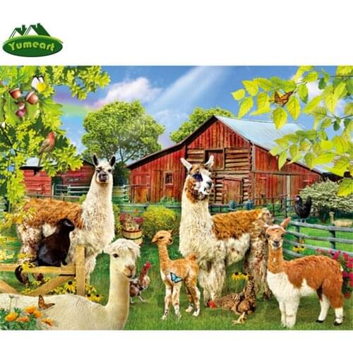 5D Diamond Painting Australia Alpaca Diamond Mosaic Sale Rhinestones Pictures Diamond Art Diy Diamond Embroidery Lamb Wall Decor