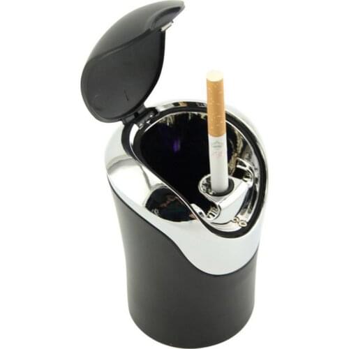 Car Ashtray Automobile LED Light Ashtray Cigar Ashtray Cigarette Smoke Ashes Holder Storage Cup Automotive Supplies Car Accessor