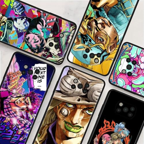JoJo Bizarre Aventure Cover for Xiaomi Mi Poco X3 NFC M3 X3 Pro F3 F1 9T 10 11 Ultra Note 10 10T 5G A2 Lite Cell Phone Case
