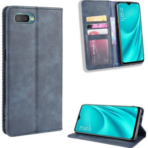 Oppo Reno A Case Oppo RenoA Wallet Flip Style Imprint Skin Leather Phone Back Cover For Oppo Reno A CPH1983 With Photo frame