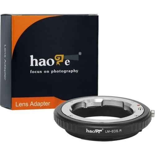 Haoge Manual Lens Mount Adapter for Leica M LM, Zeiss ZM, Voigtlander VM Lens to Canon RF Mount Camera Such as Canon EOS R