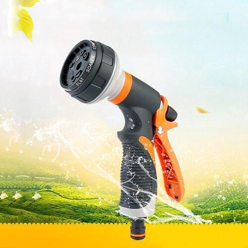 Garden Irrigation Tool Water Gun Durable Spray Lawn Sprinkle Hose Garden Nozzle Hand-Held Wash Car High Pressure Multi-Function