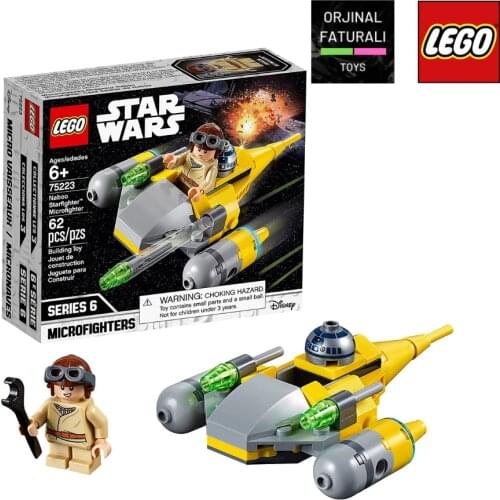 LEGO Star Wars Sets Naboo Starfighter Microfighter 75223 Building Kit (62 Pieces)