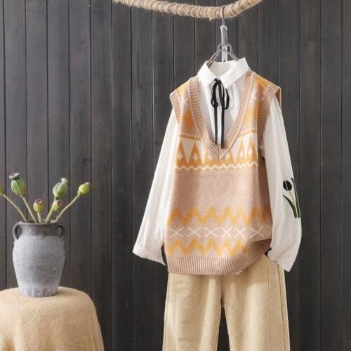 Korean Sweater Women Knitted Sweaters for Women Sleeveless Basic White Sweater Plus Size Autumn Woman Knit Pullover Sweaters