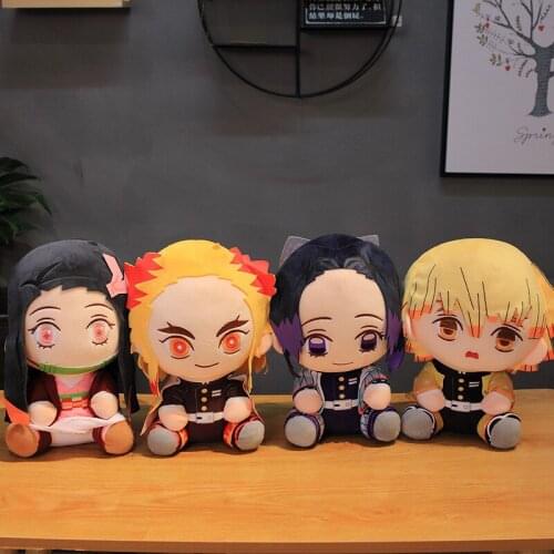Hot Japan Anime Demon Slayer Soft Toy Kamado Nezuko Cartoon Cute Plush Doll Cosplay Props