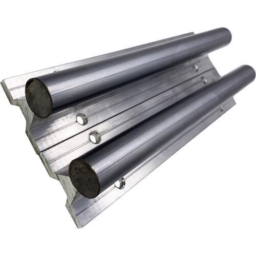 Free shipping 10mm Linear Rail 2pcs SBR10*500+4pcs SBR10UU Linear Guide Linear Motion Ball Bearing Blocks For CNC Linear Shaft