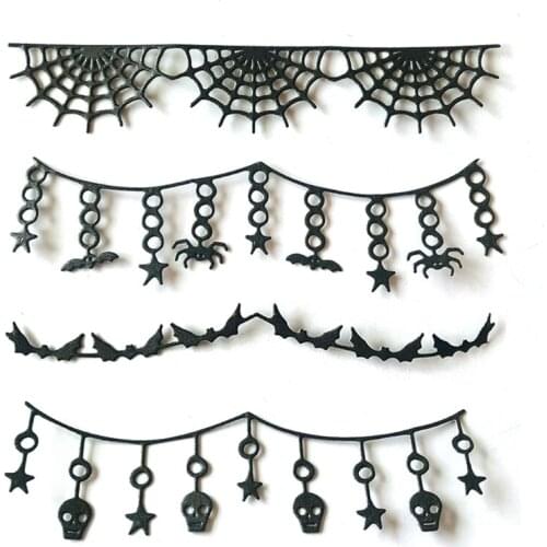 Halloween Spider Skull Metal Cutting Dies Stencil Scrapbooking DIY Album Stamp R7UB