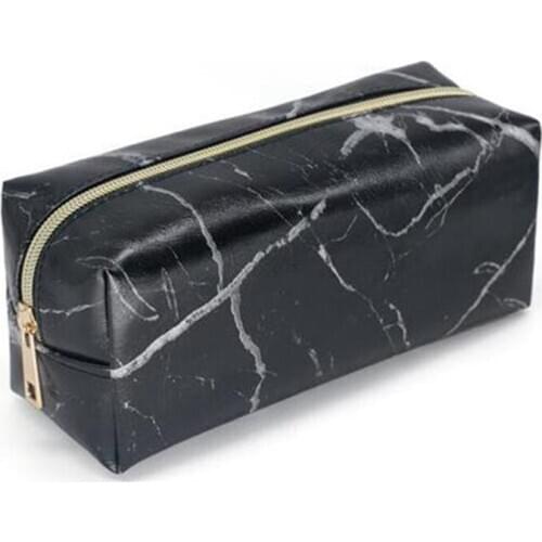Marble Pencil Case for Girls Boys Cute Pencilcase Makeup Storage Supplies Big Cosmetic Bag Pencil Box Pencil Bag School Tools