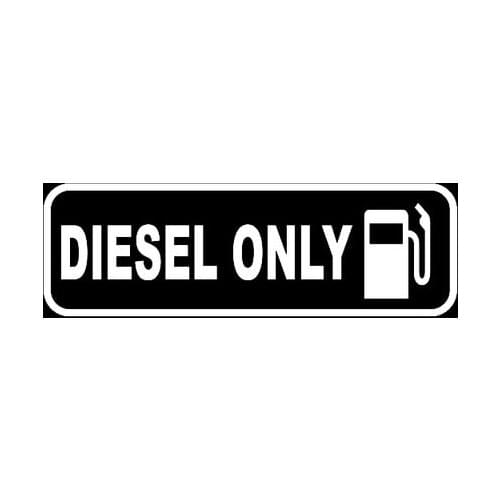 Car Sticker Logo Pure Diesel Car Sticker PVC Decal Black/silver 12.7cm * 4.1cm