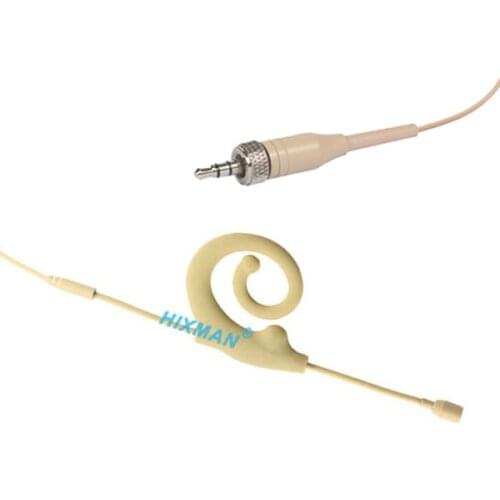 HIXMAN ME6-SR Snail Ear Hang Earset Single Headset Microphone For Sennheiser G1 G2 G3 Series Wireless Beltpack Transmitter 3.5mm