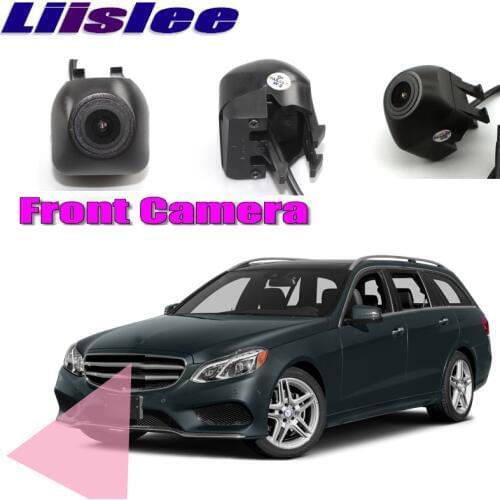 LiisLee Car Front Camera For Mercedes-Benz E-Class W212 2009-2016 Hood Mesh Front Grille CAM DIY Manually Control Front Camera