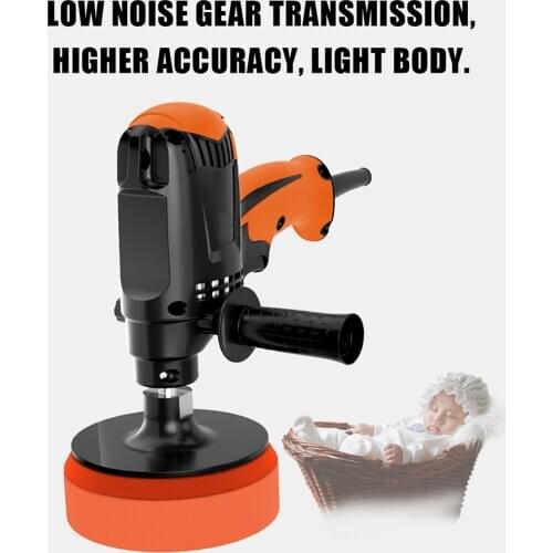 980W Multifunctional Six Gears Adjustable Speed Car Electric Polisher Waxing Machine Automobile Furniture Polishing Tool