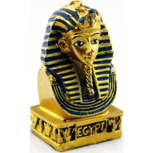Hand painted Egypt Pharaoh Statue Creative Resin Crafts Tourism Souvenir Gifts Collection Home Decortion