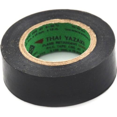 1 Roll DIY Electrical Insulation Tape 20mm*10m Black PVC Electrical Tapes Flame Retardent Insulation Adhesive Tape