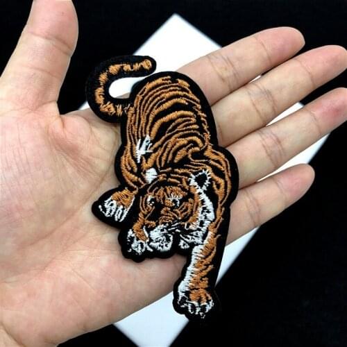 30pcs/lot Embroidery Patch Tiger Clothing Decoration Sewing Accessories Craft Diy Iron Heat Transfer Applique