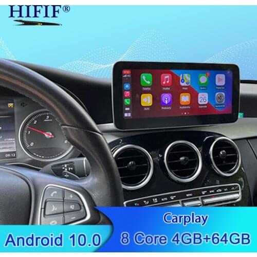4G for Benz C GLC Class W205 2015-2018 Car Radio 10.25 /12.5 inch andriod 10 Android Display Screen GPS Head UP Touch Screen