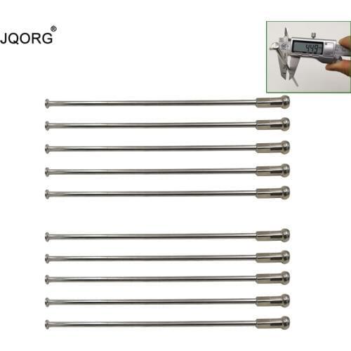 7G Diameter 4.5 mm Material 304 Stainless Steel Lighting Sliver Color Straight Pull Motorcycle Spokes With 25 mm Brass Nipples