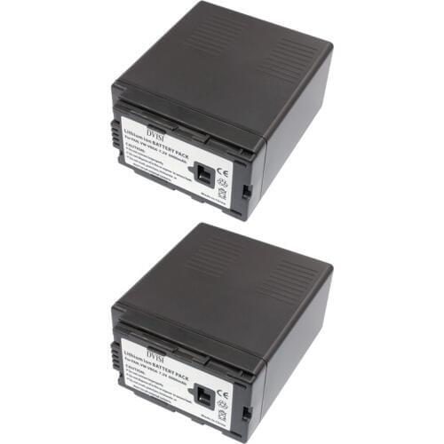 DVISI 2Pcs/lot 7.2V 6000mAh VW-VBG6 VW VBG6 Rechargeable Camera Battery for Panasonic AG-HMC154ER HMC154GK AG-HMC154P Wholesale