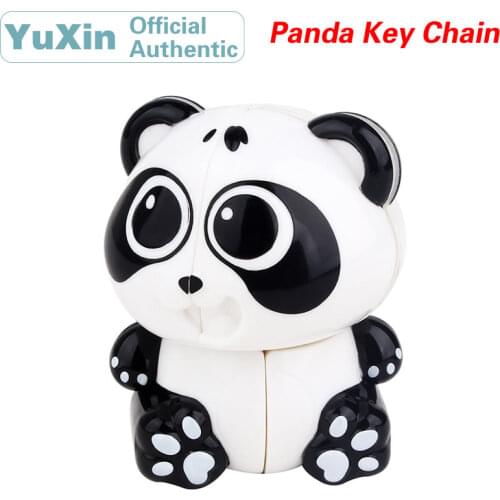 YuXin Tiny Panda Key Chain Mini 2x2x2 Magic Cube ZhiSheng 2x2 Speed Twisty Puzzle Brain Teasers Educational Toys For Children