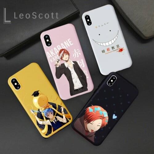Assassination Classroom cartoon anime Phone Case Candy Color for iPhone 11 12 mini pro XS MAX 8 7 6 6S Plus X 5S SE 2020 XR acce