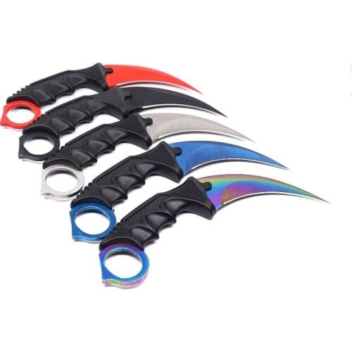 Cs go Karambit Knife Hunting Camping Pocket Knife Survival Tactical Outdoor EDC Tools Fixed Blade csgo Claw Knives