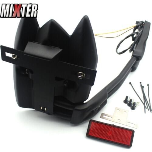 For TMAX530 T-MAX 530 2012-2016 TMax-530 '12-'16 Motorcycle Rear Mudguard Fender Eliminator Plate LED Light License Plate Rack