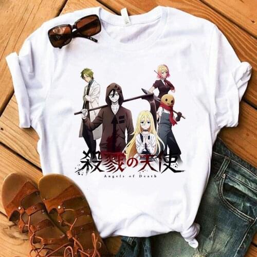 Kawaii Angels of Death T Shirt ZACK Rachel TShirts Women Clothes Harajuku Japanese Anime Tee Shirt Graphic T-shirts Unisex Tops