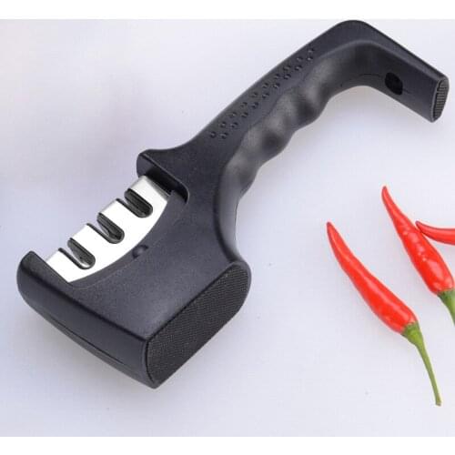 Tungsten Carbide 3 Stages Handheld Japanese Manual Professional Diamond Knives Kitchen Knife Sharpener System for Knives N