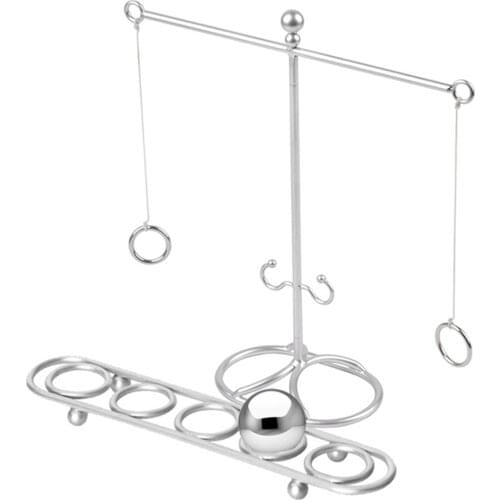 Ring Toss Game For Adults Rings Throwing Games Toys Ring Toss Game Party Toys Drinking Game Toy Stainless Steel Ring Elegant