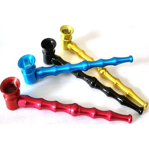 Small Bamboo Tobacco Stems Smok Metal Pipes Portable Creative Smoking Pipe Herb Tobacco Pipes Gifts Narguile Gift Grinder Smoke