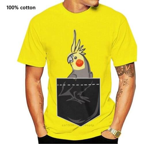 Men T Shirt Cockatiel Pocket Women T-Shirt
