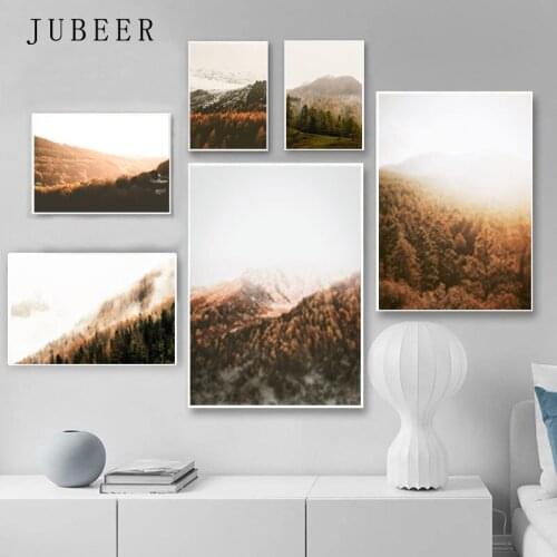 Scandinavian Style Posters Landscape Canvas Prints Mountains Decoration Picture for Living Room Modular Pictures Wall Poster