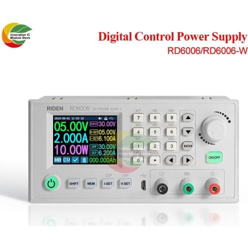 RD6006 RD6006W Module Buck Voltage Converter Voltmeter 60V/6A DC Voltage USB WiFi Current Step-down Power Supply S06A Case 40%OF