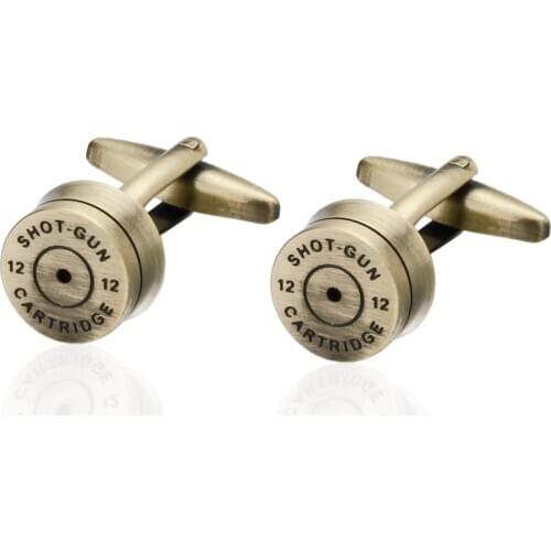 Luxury Mens Cufflinks Cuff Links For Wedding Copper Mens Shirt Cufflinks Mens Suit Brand Copper bullet Cufflinks For Mens