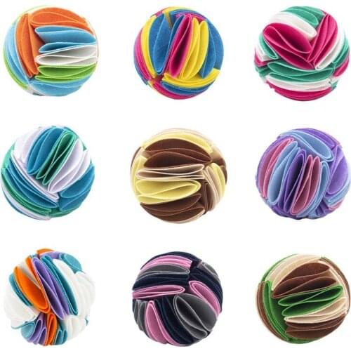 Dog Sniffing Pad Foldable Sniffing Ball Mat Toy Pet Dog Cat Beige Blue Orange Green Dog Accessories Dropshipping