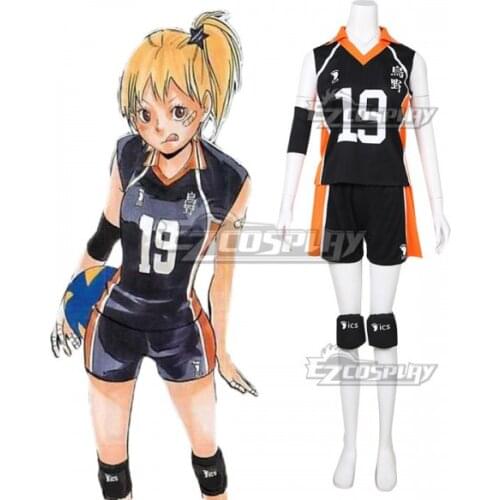 Karasuno High School Hitoka Yachi Girls Volleball Sports Suit Adult Top Shorts Halloween Jersey Party Daily Cosplay Costume E001