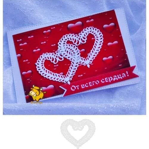 Wedding Loves Heart Frame Metal Cutting Die Stencil Template for DIY Embossing Paper Photo Album Card Making Die Cuts New 2020