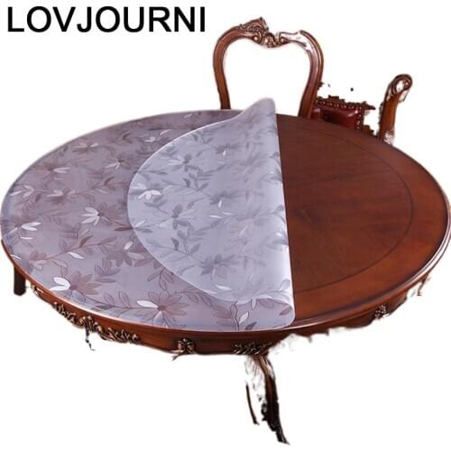 Waterproof Mantel Mesa De Mariage Dining Household Item Tafelkleed Rond Round Tablecloth Manteles Cover PVC Nappe Table Cloth