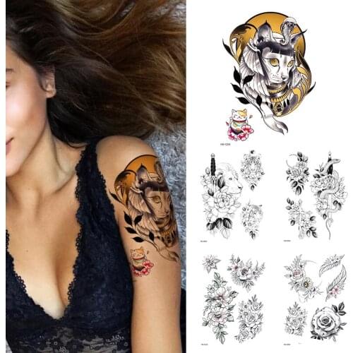 1Pcs Waterproof Temporary Tattoo for Men Women Kids Mandala Henna Rose for Hands