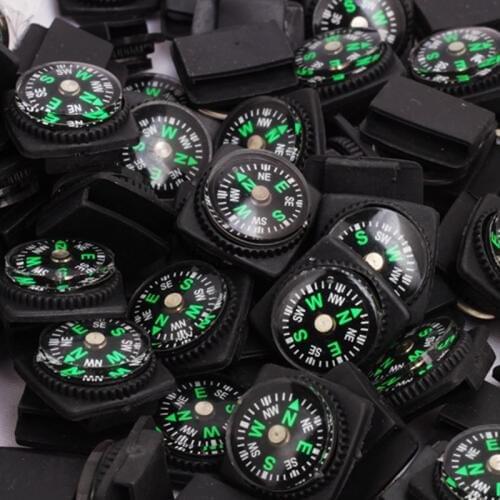 2pcs/lot Portable Belt Buckle Mini Compass for Outdoor Camping Hiking Travel Emergency Survival Navigation Tool