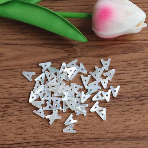 50pcs/lot)26 Alphabet ABC DIY Letter Jewelry White Natural Shell Initial Letters A-Z Mother of Pearl MOP Pendant For Necklace